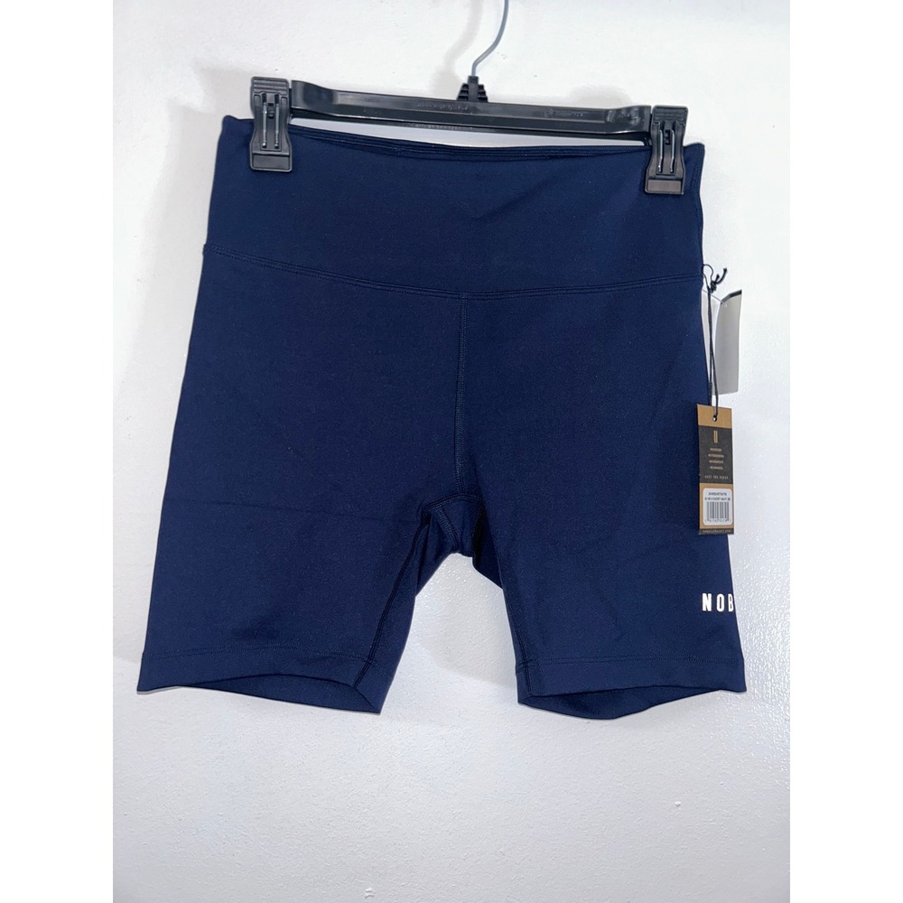 NOBULL Womens High-Rise 6 Inch Shorts Navy Blue Athletic Training WHRSHRTNVYM M - Picture 5 of 9